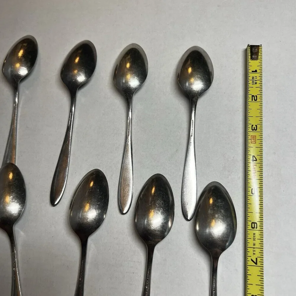 Antique 1923 Oneida Community Silverplate BIRD OF PARADISE Teaspoons Set of 10
